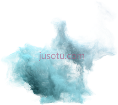 青色烟雾,teal smoke PNG
