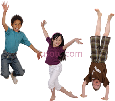 儿童舞蹈,kids running PNG
