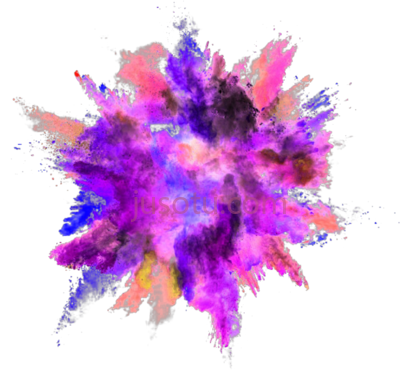 爆炸性彩色粉尘,explosion color powder dust PNG