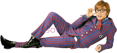 人躺,austin powers lying on bed PNG
