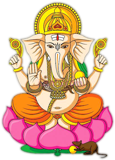 甘尼什象头神,library god ganesha PNG