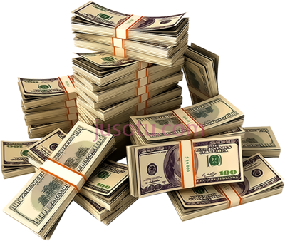 叠钱,stacks money PNG
