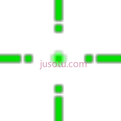 绿色十字线,green crosshair PNG