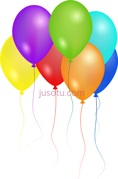 生日派对气球,birthday party balloons PNG