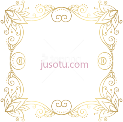 金线框,gold border frame ing line PNG