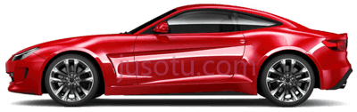 红色车,red car side PNG