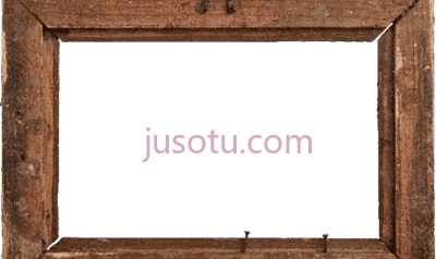 粗木边框,rustic wood frame PNG