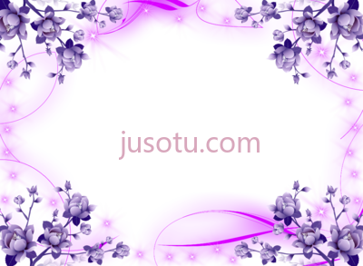 紫色花边,beautiful frame format PNG