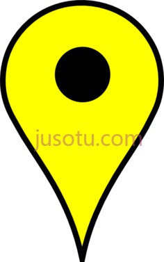 地图黄色钉PNG