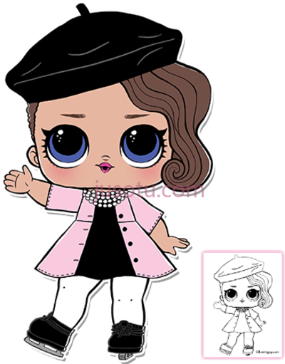 惊喜娃娃,lol surprise doll coloring pages PNG