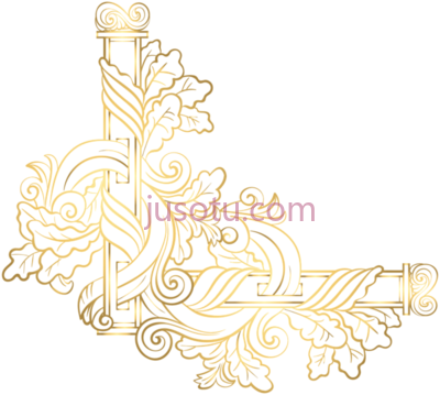 装饰金角边,decorative corner borders PNG