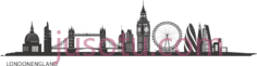 伦敦天际线PNG