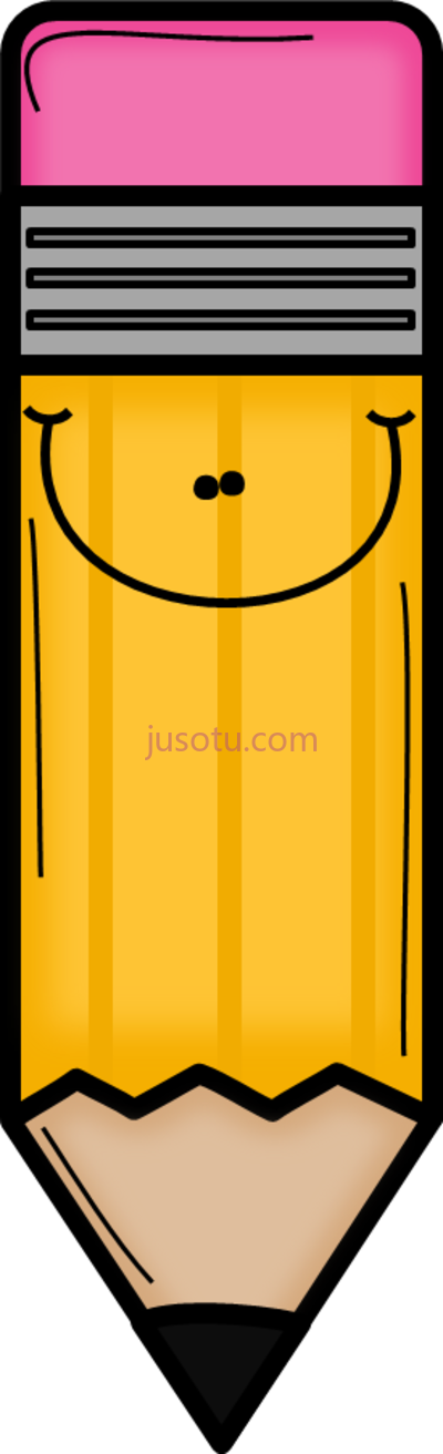 橙色铅笔,orange pencil art etiquetas dibujitos PNG