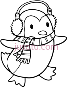 可爱圣诞企鹅PNG