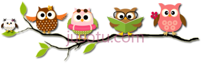 猫头鹰读书,owl always be reading PNG