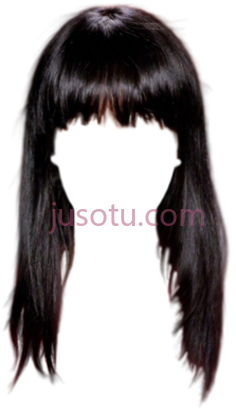 女孩发型,long bangs PNG