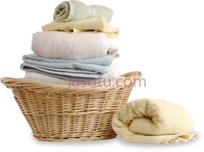 叠衣服,laundry basket folded clothes PNG