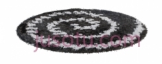 黑白圆地毯PNG