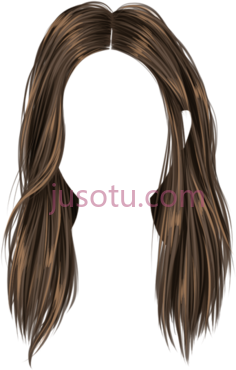 凌乱棕色头发PNG