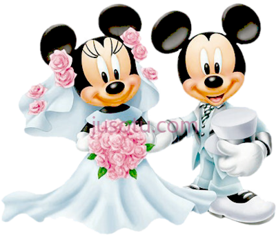 米老鼠,bride groom minnie mickey more mouse wedding PNG