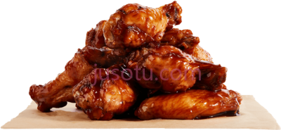 烤鸡翅,bbq chicken wings grilled PNG