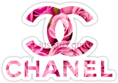 香奈儿,pink chanel roses logo PNG