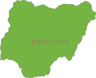 尼日利亚地图,kaart nigeria PNG