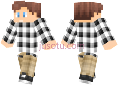 我的世界,plaid boy minecraft skins PNG