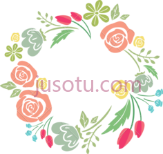 花环边,圆 PNG