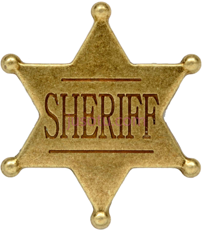 警长之星,sheriff's star not same as a david PNG
