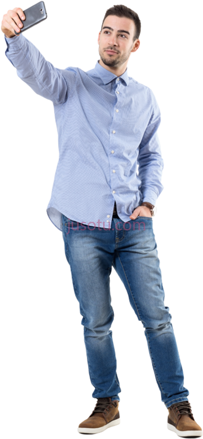 男子自拍,man taking selfie PNG