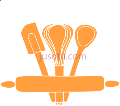 橙色厨房用具,orange kitchen utensils PNG