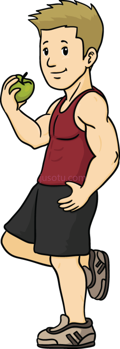 健康人,healthy people person cartoon PNG