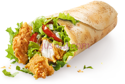 鸡肉卷,der kfc twister ein leckerer wrap mit zwei crispys PNG