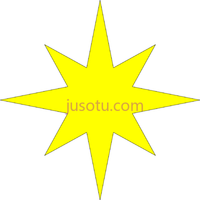 八角星,8 pointed star PNG