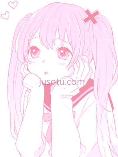 女孩粉发粉彩,anime girl pink haired pastel PNG