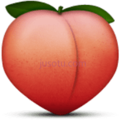 桃,ios emoji peach PNG