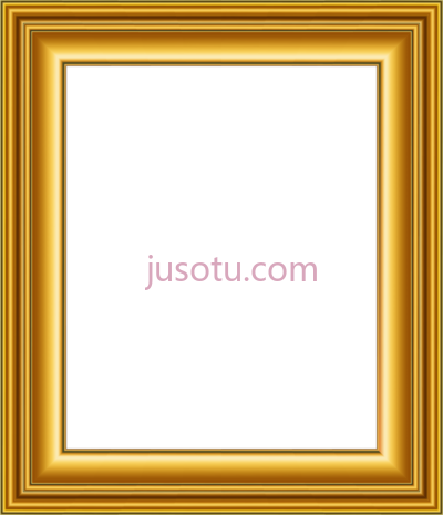 金框,metal frames gold square PNG