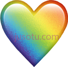彩虹心,any color PNG