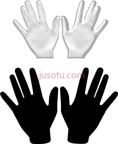 双手,hands two art PNG