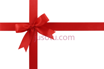 红色礼品丝带,art red christmas gift ribbon PNG