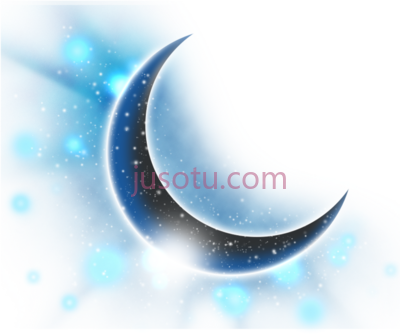 月亮星星,moon stars bluemoon crescentmoon PNG