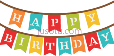 生日快乐横幅,top birthday filter banner happy PNG