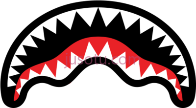 鲨鱼,bape shark sprayground white marble backpack PNG