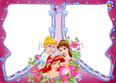 迪士尼公主边框,disney multi frame princess PNG