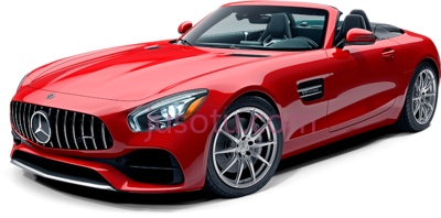 梅赛德斯红色跑车,luxury car mercedes amg gt roadster red PNG