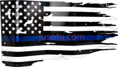美国旗,thin blue line flag PNG