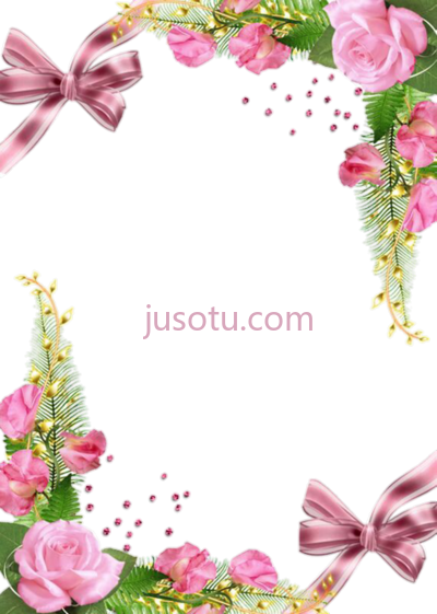 花架粉红玫瑰镜框,moldura flores flowers quadro lucianoballack PNG