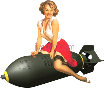 女孩炸弹,pin up girl bomb PNG