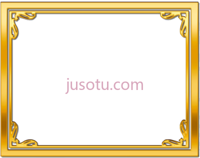 金边,gold frame border PNG
